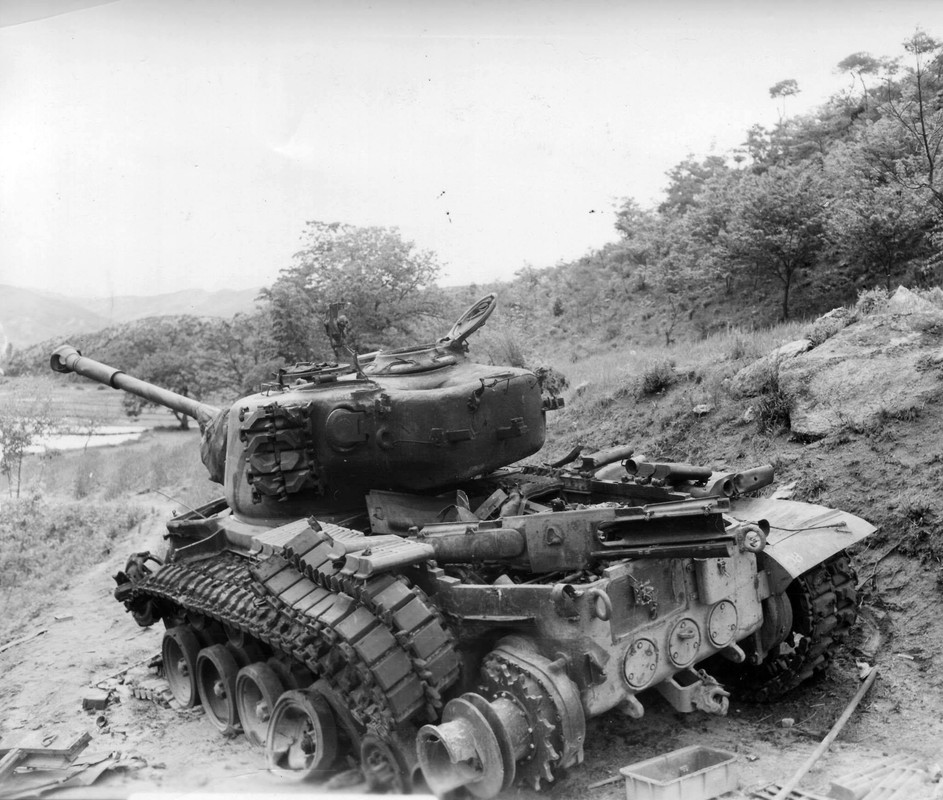 Подбитый m46 в Корее